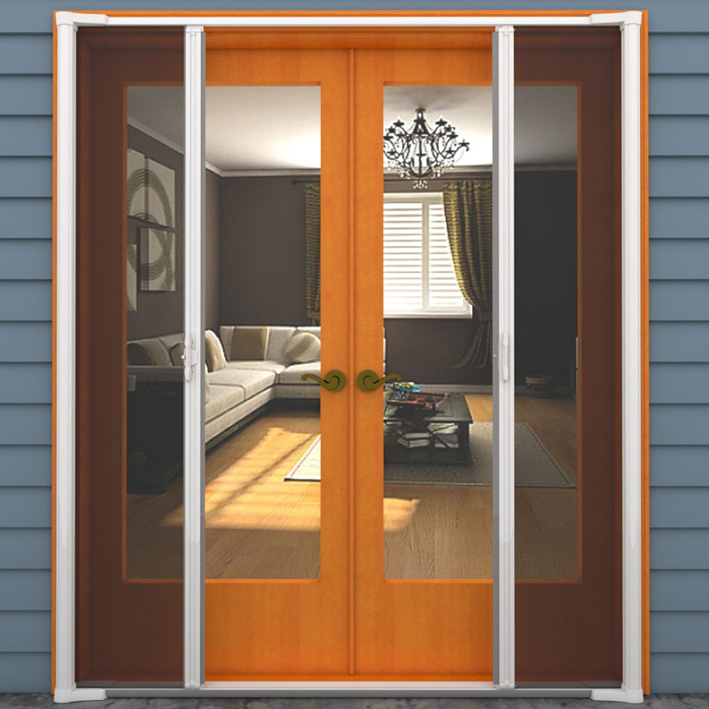 genius cool retractable screen door double