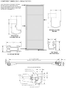 COOL Single Retractable Screen 13 Component Details